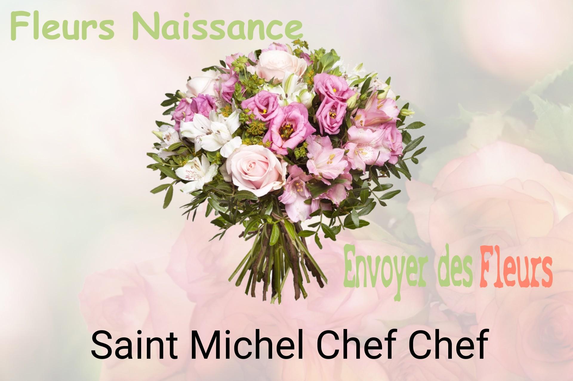 Bouquet de fleurs de naissance livré à Saint-Michel-Chef-Chef